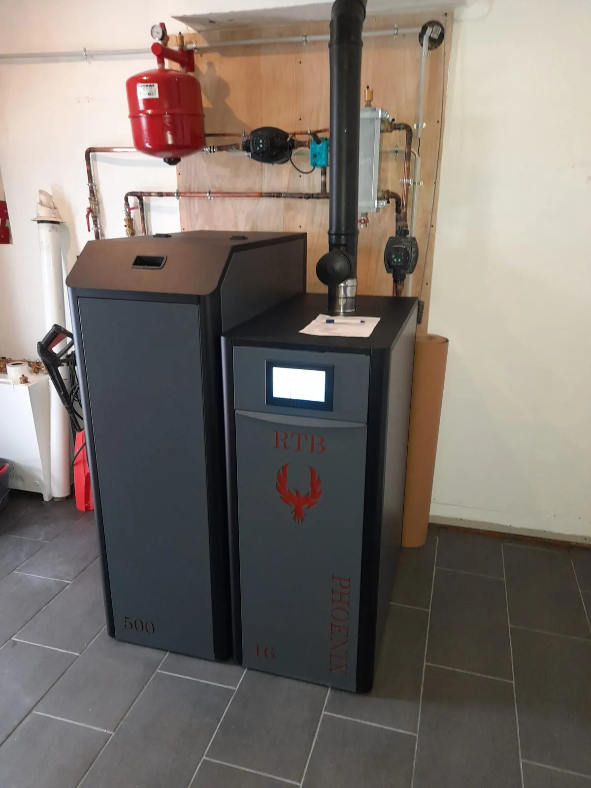 Chaudière à granulés RTB Phoenix 17 kW, installé par FK Énergie