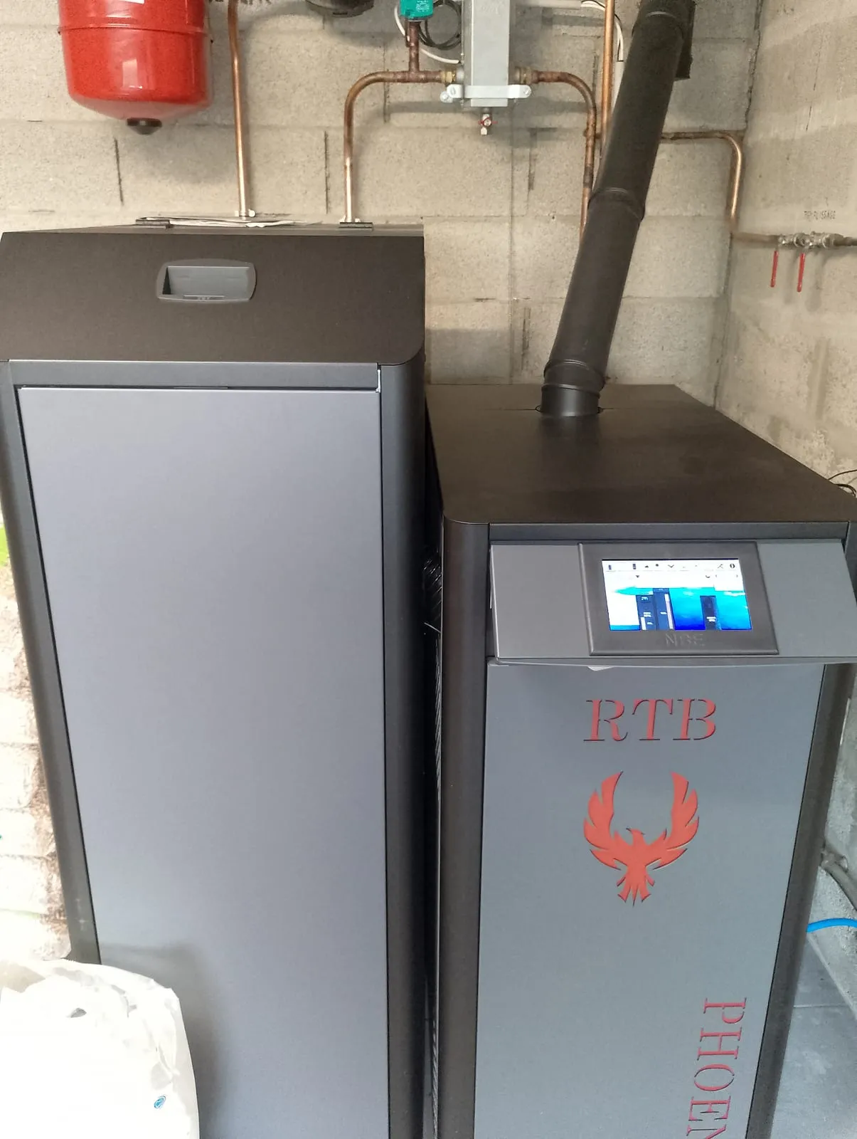 Chaudière à granulés RTB Phoenix 17 kW, installé par FK Énergie
